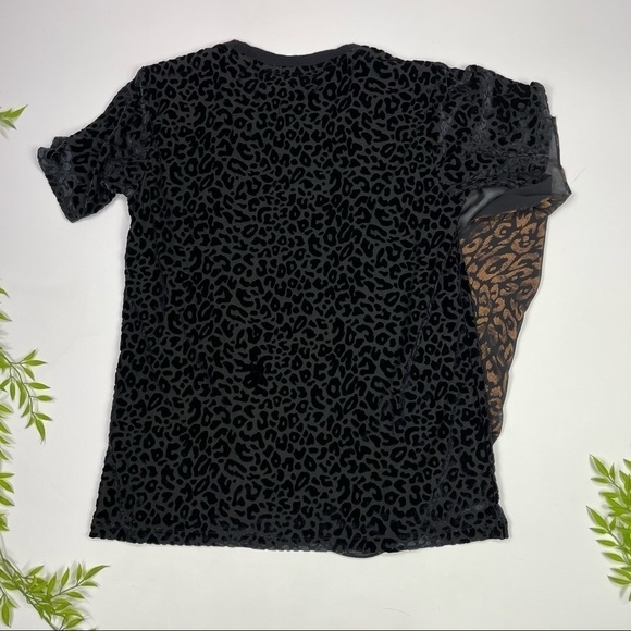 DKNY Top Blouse Size S Mixed-Print Two-Tone NWT - Picture 5 of 11